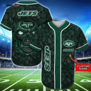 New York Jets Personalized Baseball Jersey