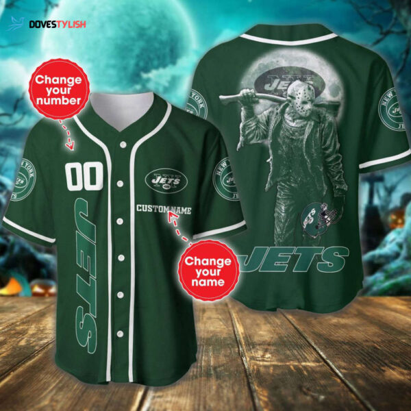 New York Jets Personalized Baseball Jersey