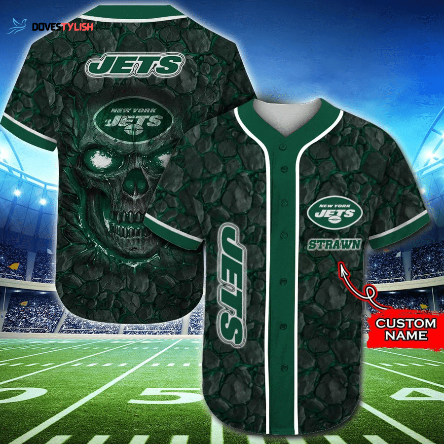 New York Jets Personalized Baseball Jersey New York Jets Personalized Baseball Jersey