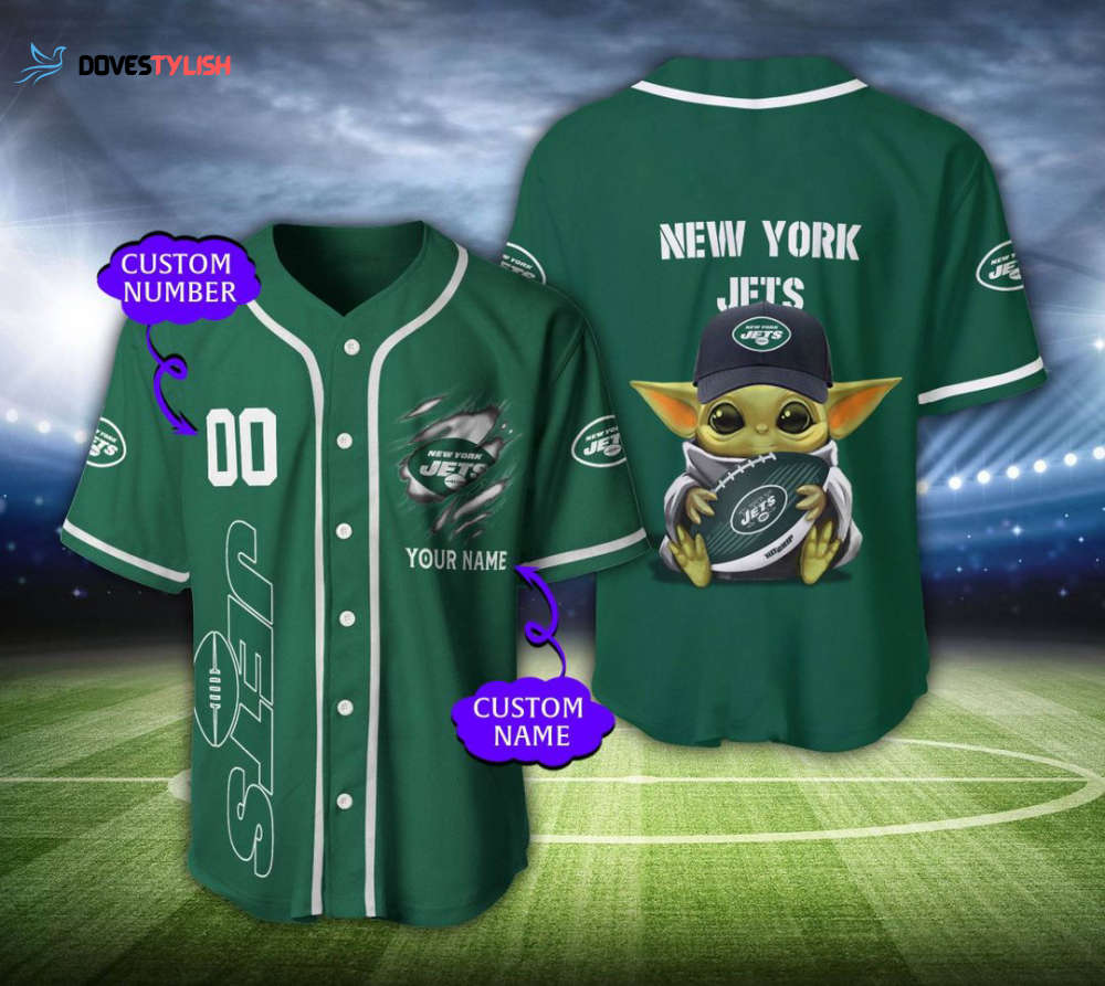 New York Jets Personalized Baseball Jersey New York Jets Personalized Baseball Jersey