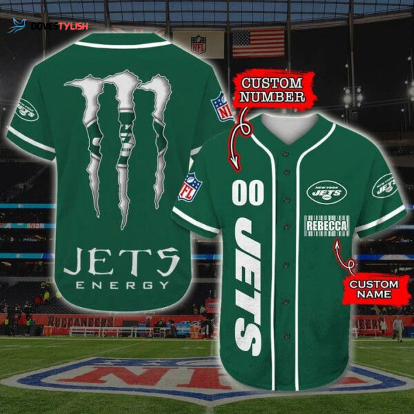 New York Jets Personalized Baseball Jersey
