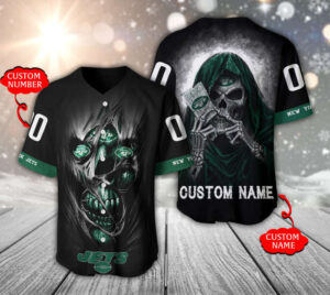 New York Jets Personalized Baseball Jersey