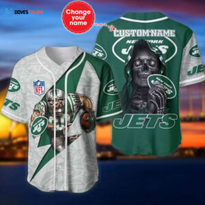 New York Jets Personalized Baseball Jersey