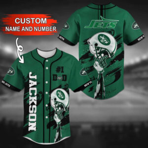 New York Jets Personalized Baseball Jersey