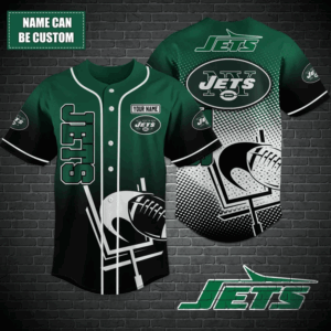 New York Jets Personalized Baseball Jersey