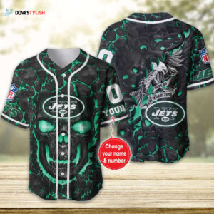 New York Jets Personalized Baseball Jersey