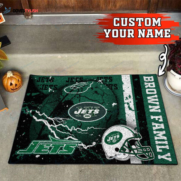 New York Jets Personalized Doormat Home Decor 2025