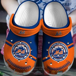 New York Mets Orange Clogs Crocband Shoes - Gift for Men Women Fans - Gift for Men Women Fans