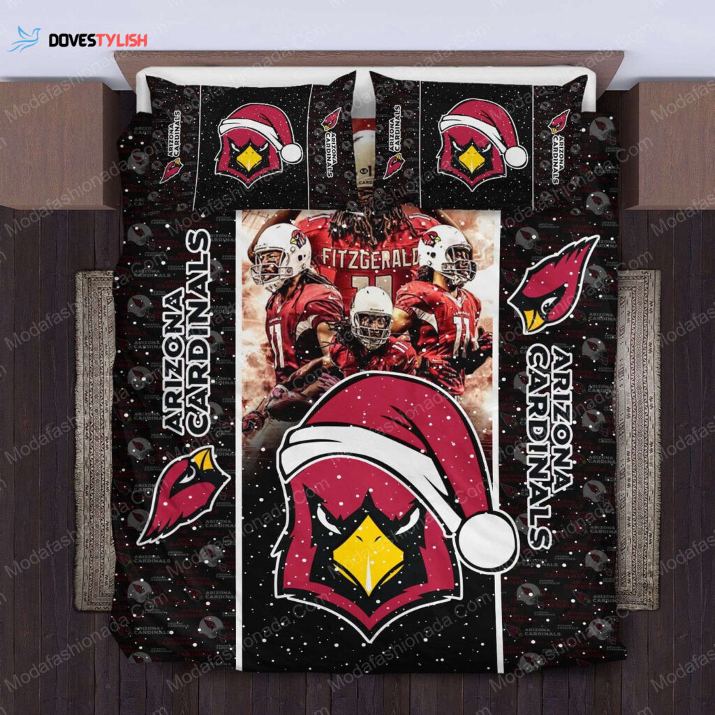 NFL Arizona Cardinals Logo Christmas Bedding Sets