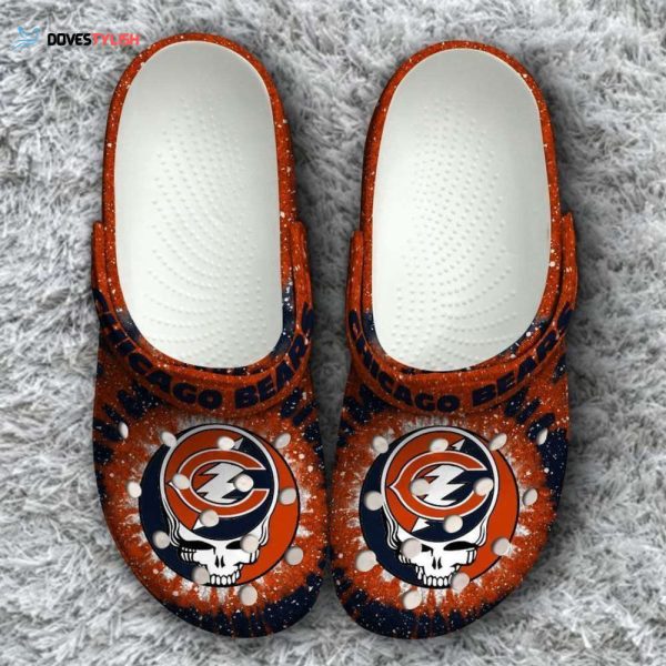 Nfl Chicago Bears Grateful Dead Classic Rubber Clogs Crocband Clogs Comfy Footwear TL