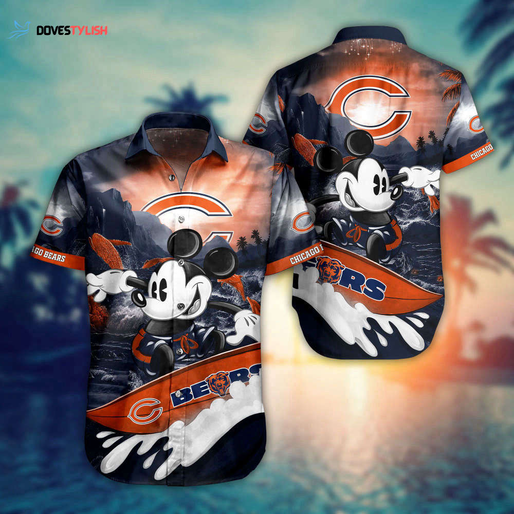NFL Chicago Bears Hawaiian Shirt Trending Summer Mickey NFL Chicago Bears Hawaiian Shirt Trending Summer Mickey