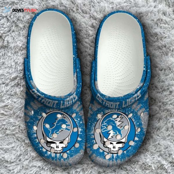 Nfl Detroit Lions Grateful Dead Classic Rubber Clogs Crocband Clogs Comfy Footwear TL
