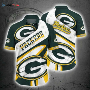 NFL Green Bay Packers Fashion Hawaiian Shirt - New White Men & Women Aloha Shirt