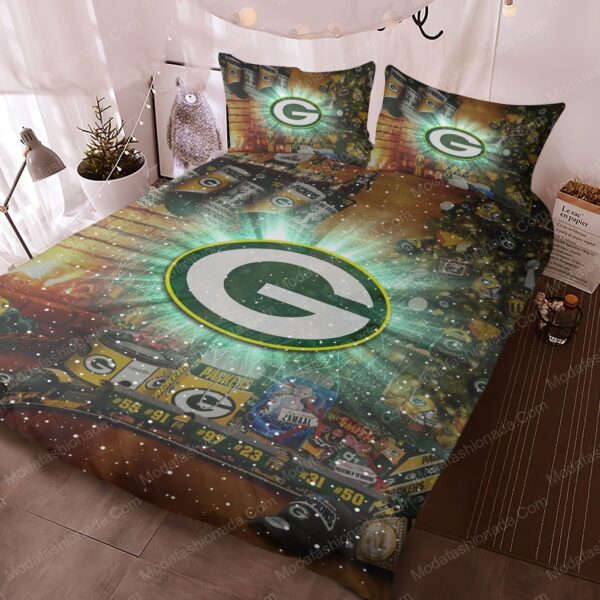 NFL Green Bay Packers Logo Christmas Bedding Sets