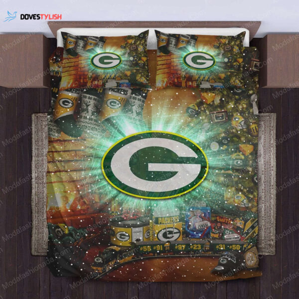 NFL Green Bay Packers Logo Christmas Bedding Sets