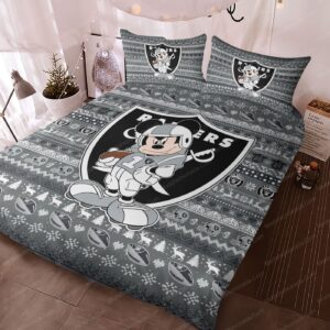 NFL Las Vegas Raiders Mickey Mouse Bedding Sets