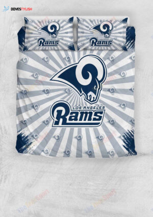 Nfl Los Angeles Rams Bedding Set Duvet Cover Set Bedroom