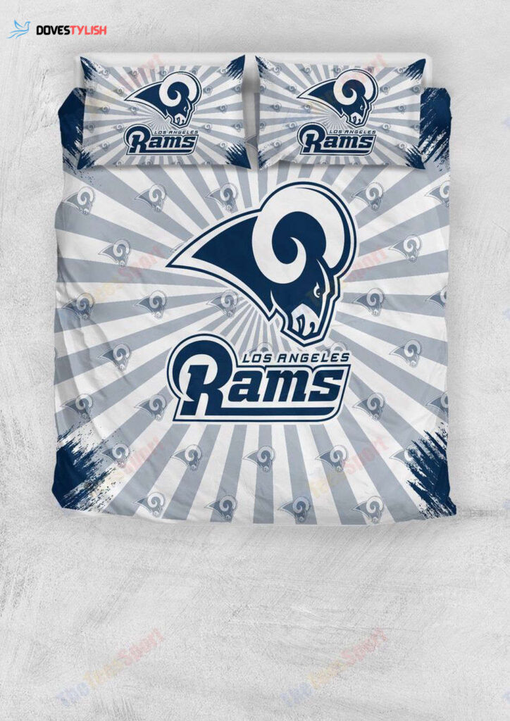 Nfl Los Angeles Rams Bedding Set Duvet Cover Set Bedroom