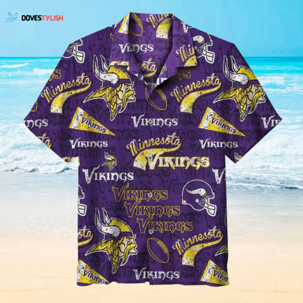 NFL Minnesota Vikings Hawaiian shirt sleeve shirt
