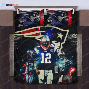 NFL New England Patriots Logo Christmas Bedding Sets