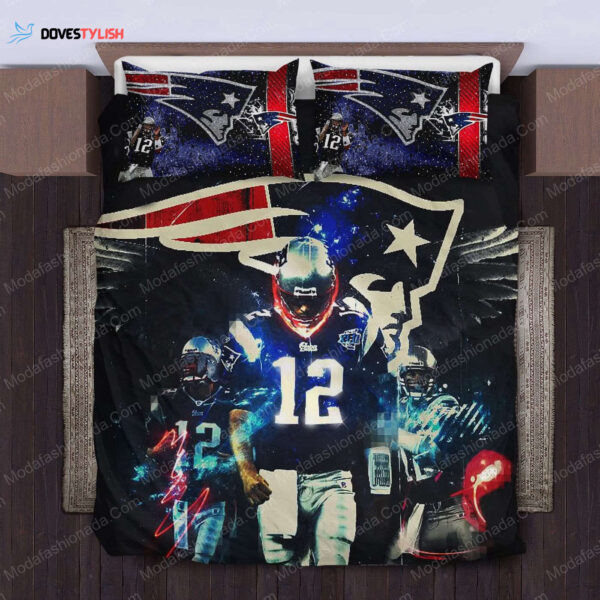 NFL New England Patriots Logo Christmas Bedding Sets