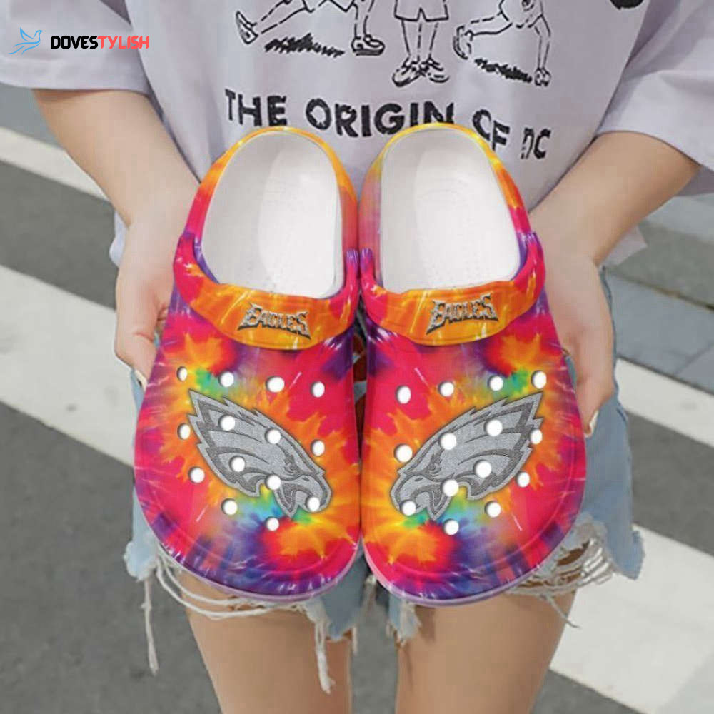 Nfl Philadelphia Eagles Tie Dye Clogs Shoes Clogs Unisex Footwear Nfl Philadelphia Eagles Tie Dye Clogs Shoes Clogs Unisex Footwear