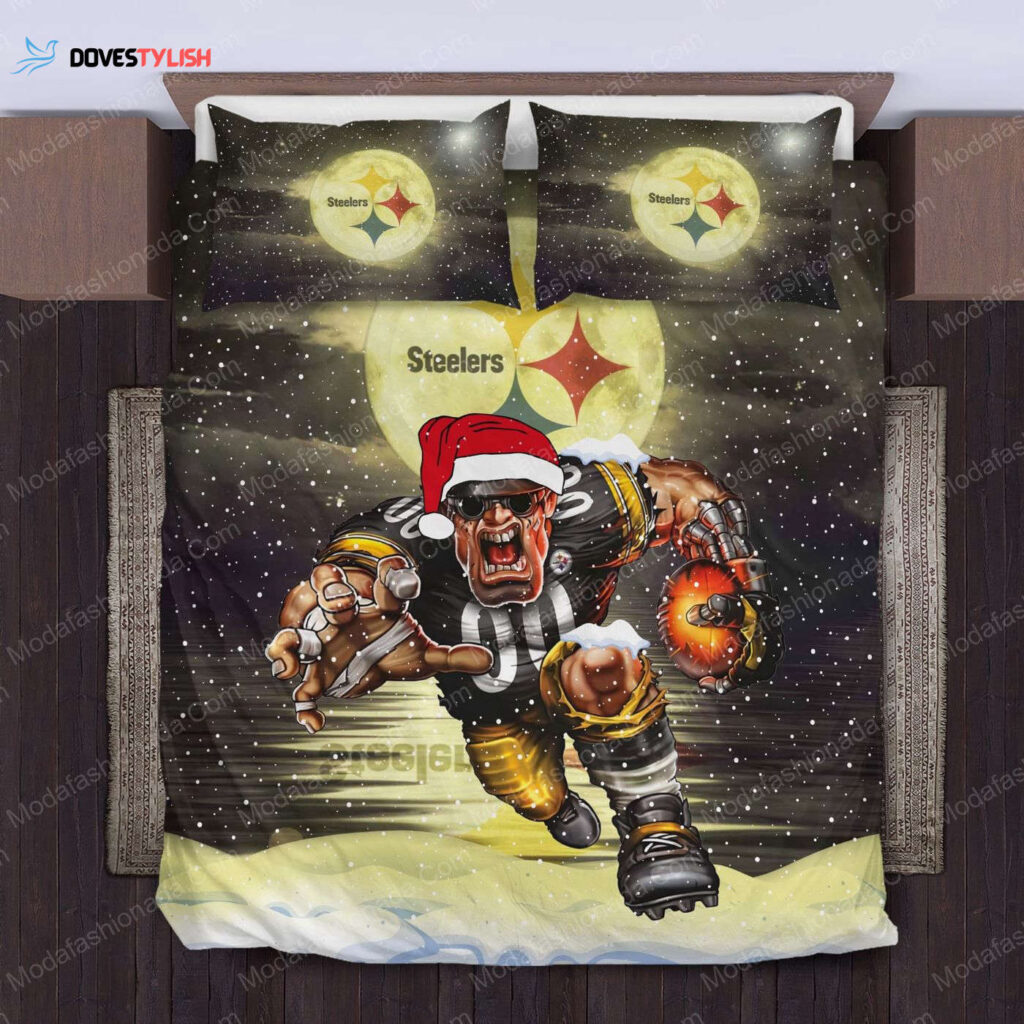 NFL Pittsburgh Steelers Logo Christmas Bedding Sets