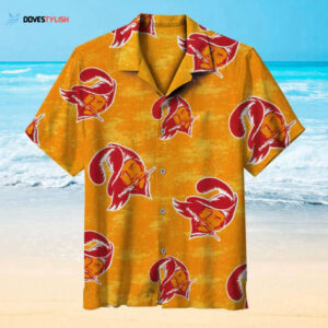 NFL Tampa Bay Buccaneers Hawaiian Shirt Regular Fit Short Sleeve