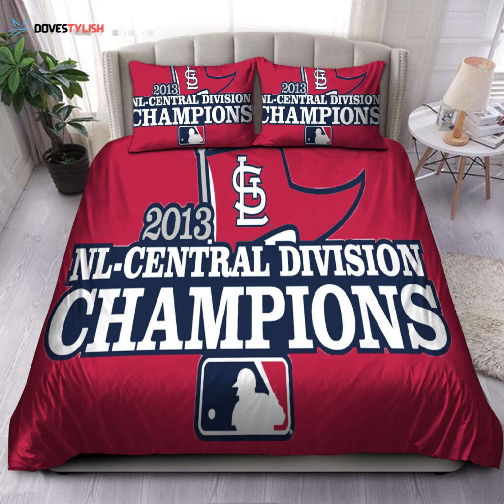 Nl Central Division Champions St Louis Cardinals Mlb Bedding Set