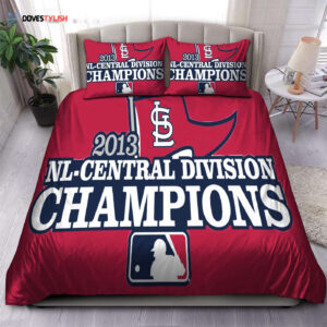Nl Central Division Champions St Louis Cardinals Mlb Bedding Set