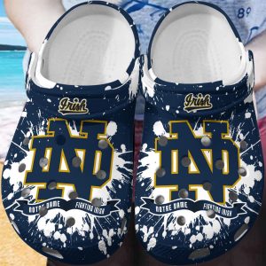 Notre Dame Fighting Irish Clog Shoes, Water Shoes – Gift for Men Women Fans – Gift for Men Women Fans