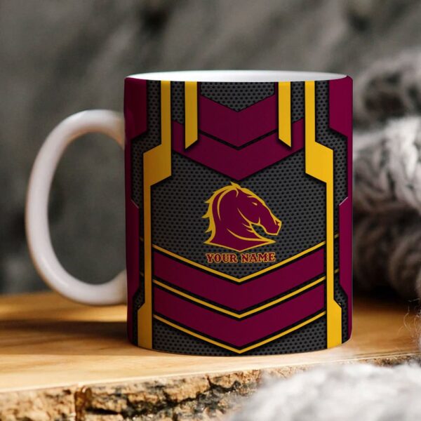 NRL Brisbane Broncos Personalized Ceramic Mug All Teams
