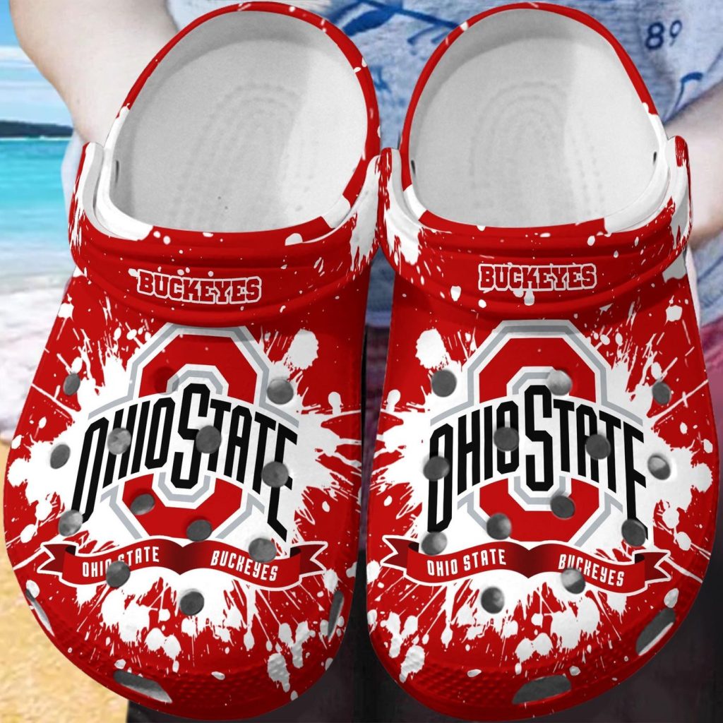 Ohio State Buckeyes Clog Shoes, Water Shoes – Gift for Men Women Fans – Gift for Men Women Fans