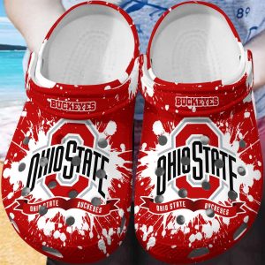 Ohio State Buckeyes Clog Shoes, Water Shoes - Gift for Men Women Fans - Gift for Men Women Fans