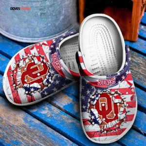 Oklahoma Sooners football broken brick Clogs Shoes Clogs Unisex Footwear