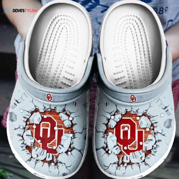 Oklahoma Sooners Tide NFL broken brick 6 Clogs Shoes Clogs Unisex Footwear