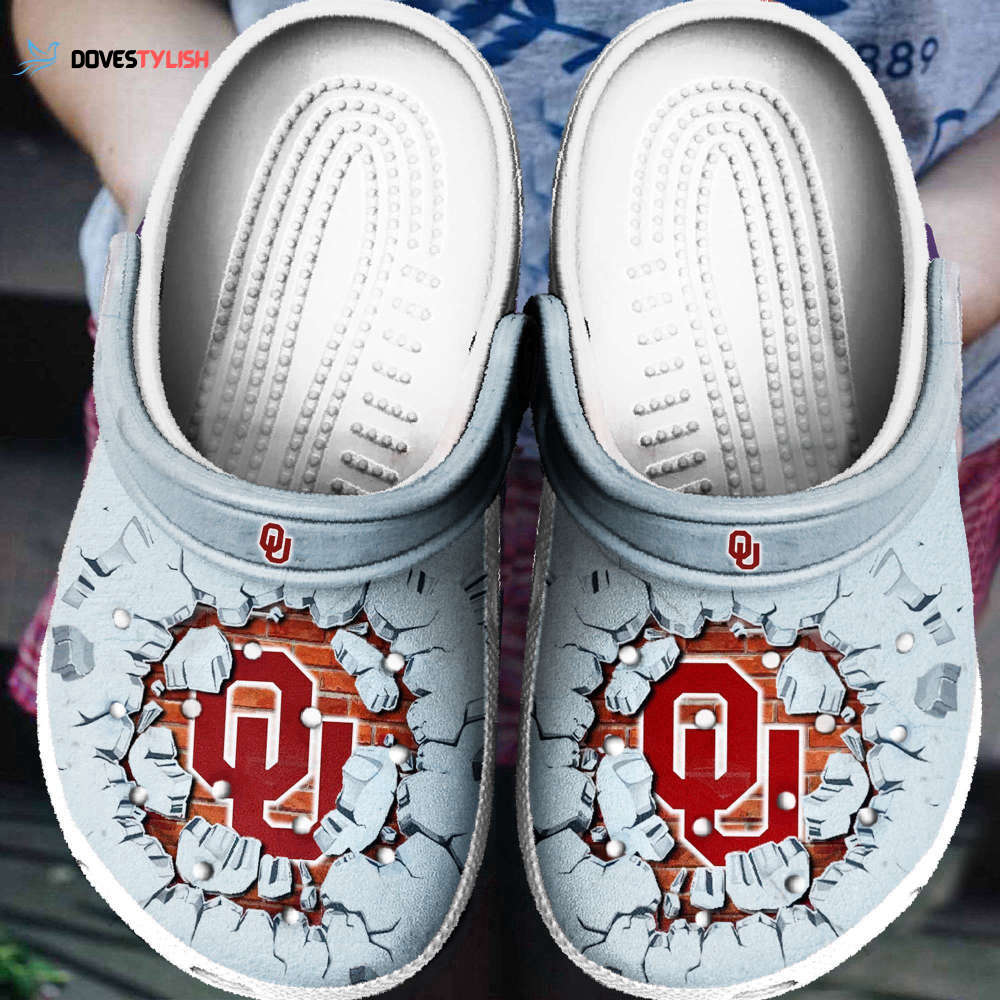 Oklahoma Sooners Tide NFL broken brick 6 Clogs Shoes Clogs Unisex Footwear Oklahoma Sooners Tide NFL broken brick 6 Clogs Shoes Clogs Unisex Footwear