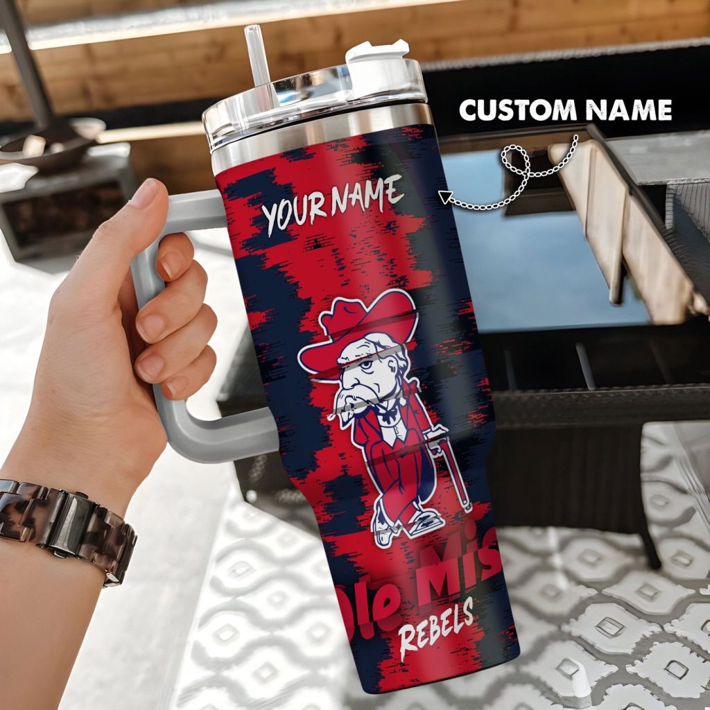 Ole Miss Rebels Stanley Tumbler – Gift for Fan Men Women