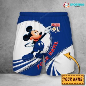 Olympique Lyonnais Personalized Fashion Men Hawaiian Shorts Pant