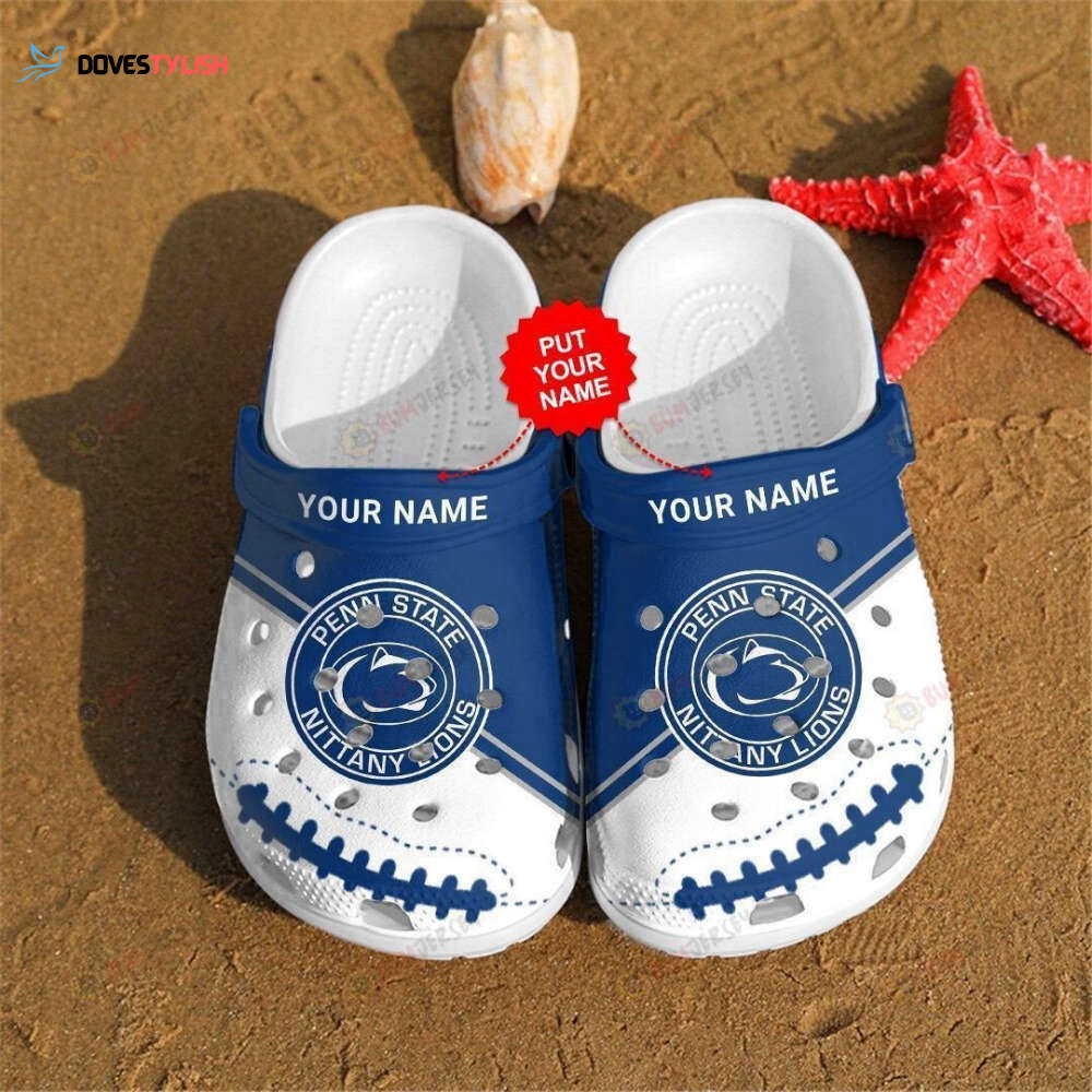 Penn State Nittany Lions Custom Name Pattern Clogs Classic Clogs Shoes Penn State Nittany Lions Custom Name Pattern Clogs Classic Clogs Shoes