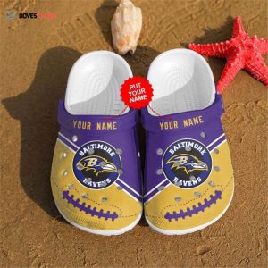 Personalized Baltimore Ravens NFL teams Clogs Shoes Clogs Unisex Footwear
