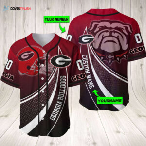 Custom Georgia Bulldogs Baseball Jersey - Personalized Mascot Gear