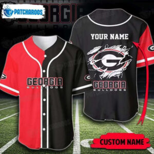 Custom Georgia Bulldogs Baseball Jersey Personalized Name for Ultimate Fans
