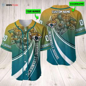 Personalized Jacksonville Jaguars Baseball Jersey Baseball Jersey Mascot