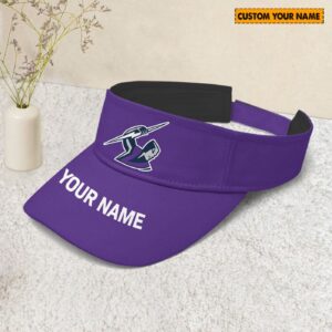 Personalized Melbourne Storm NRL Sunscreen Visor Cap Travel Hats For Fan