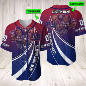 Personalized New York Giants Baseball Jersey Baseball Jersey Mascot