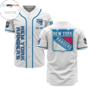 Personalized New York Rangers Baseball Jersey Custom For Fans