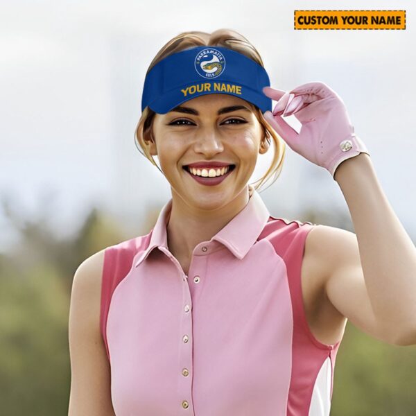 Personalized Parramatta Eels NRL Sunscreen Visor Cap Travel Hats For Fan