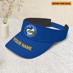 Personalized Parramatta Eels NRL Sunscreen Visor Cap Travel Hats For Fan