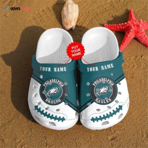 Personalized Philadelphia Eagles Printed Rubber Clogs Clogband Clogs Comfy Footwear T